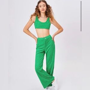 NWT Green terry set